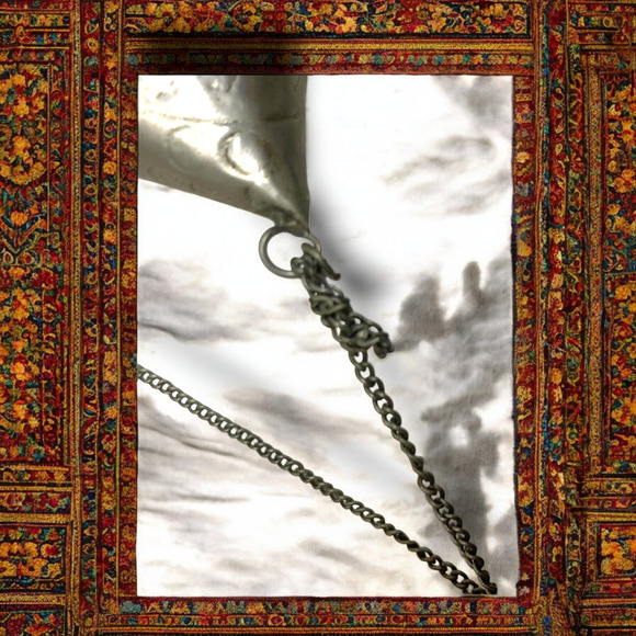 Vintage Byzantine Silver Tone Metal Hinged Pillow Purse Tiny Velvet Lined - Picture 5 of 7